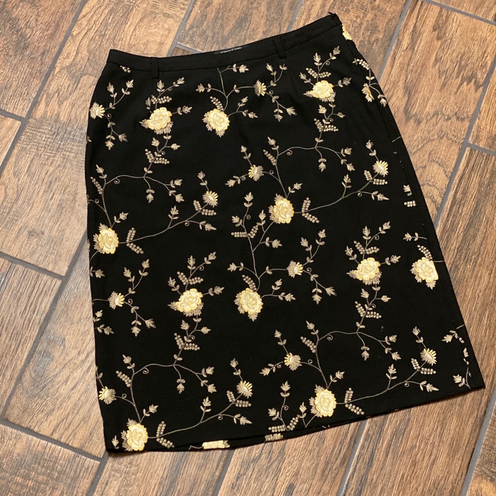 Vintage Karen Kane Embroidered Skirt